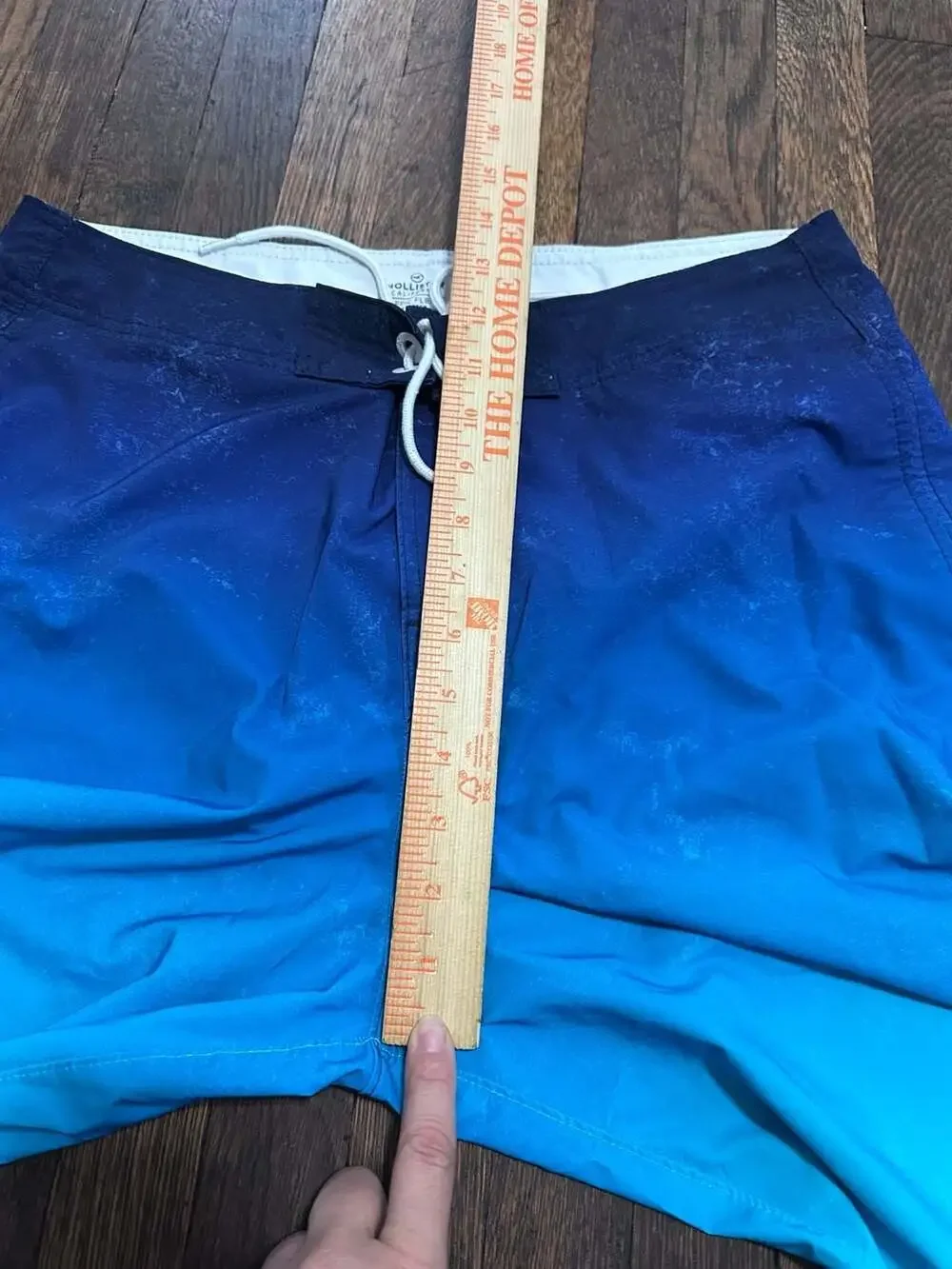 Hollister California Epic Flex Stretch Blue Ombre Board Shorts